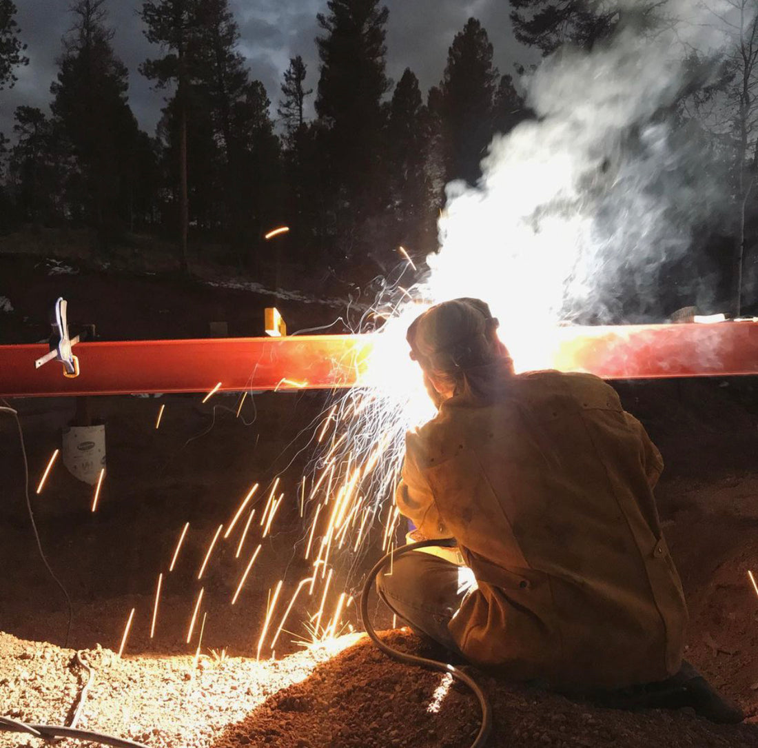 Welding The Beams For The Arched Cabin Foundation | Video (WP Blog Archive November 2020)